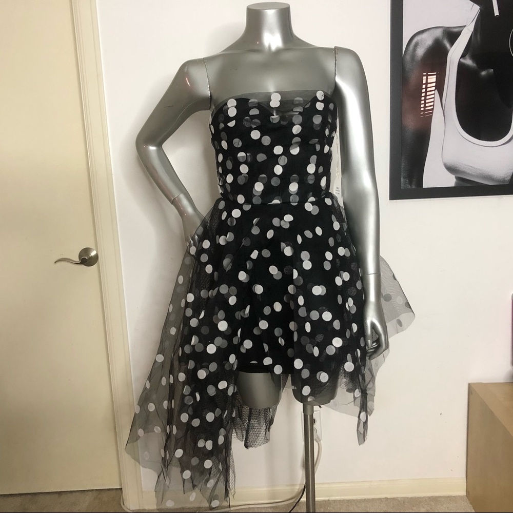 Polka dot tulle dress